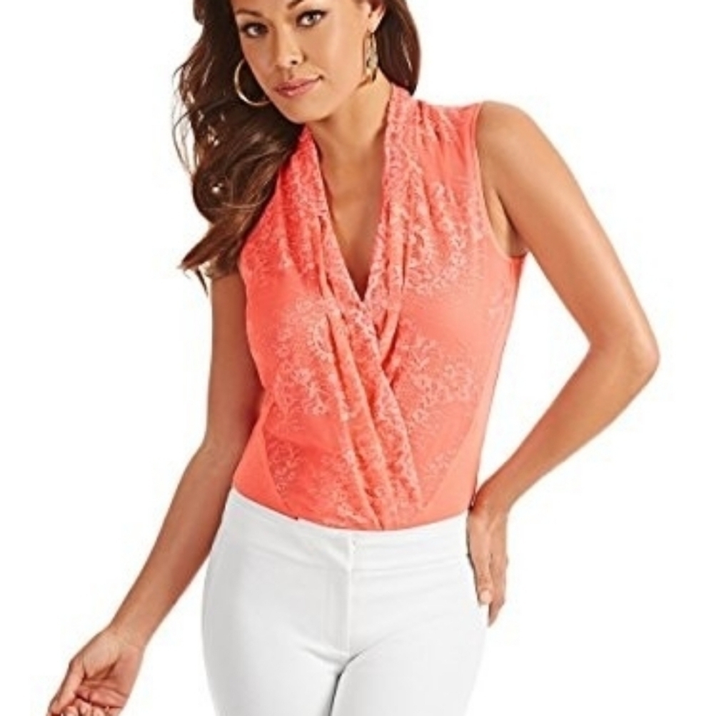 MARCIANO canden lace bodysuit nwot